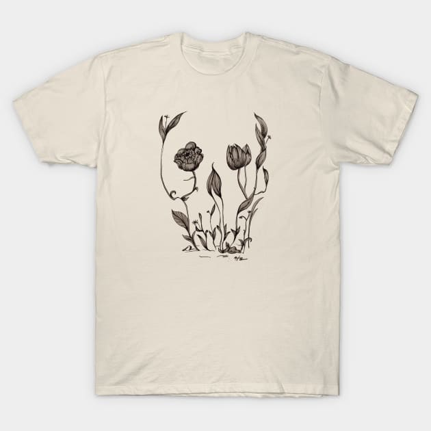 Floral Skull T-Shirt by MadeAlwaysGenuine